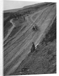 Unidentified motorcycle and sidecar, Rosedale Chimney Bank, Yorkshire, c1920-c1939 by Bill Brunell