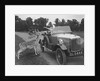 Woman in a BSA car feeding a deer in Richmond Park, Surrey, c1920s by Bill Brunell