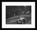 MG TA of JN Goodwin competing in the MCC Edinburgh Trial, Roxburghshire, Scotland, 1938 by Bill Brunell