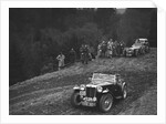 MG TA of JN Goodwin competing in the MCC Edinburgh Trial, Roxburghshire, Scotland, 1938 by Bill Brunell