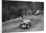 MG TA of RE Rushbrook competing in the MCC Edinburgh Trial, Roxburghshire, Scotland, 1938 by Bill Brunell
