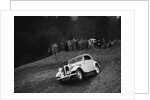 Frazer-Nash BMW of LEC Hall competing in the MCC Edinburgh Trial, Roxburghshire, Scotland, 1938 by Bill Brunell