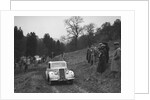 Hillman Minx of S Elgar competing in the MCC Edinburgh Trial, Roxburghshire, Scotland, 1938 by Bill Brunell