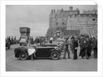 Kitty Brunell and her MG Magna on Castle Esplanade, Edinburgh, RSAC Scottish Rally, 1932 by Bill Brunell