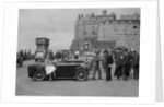 Kitty Brunell and her MG Magna on Castle Esplanade, Edinburgh, RSAC Scottish Rally, 1932 by Bill Brunell