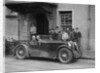 Kitty Brunell in her MG Magna outside the Stag Hotel, Edinburgh, RSAC Scottish Rally, 1932 by Bill Brunell