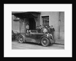Kitty Brunell in her MG Magna outside the Stag Hotel, Edinburgh, RSAC Scottish Rally, 1932 by Bill Brunell