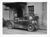 Kitty Brunell in her MG Magna outside the Stag Hotel, Edinburgh, RSAC Scottish Rally, 1932 by Bill Brunell