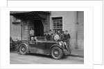 Kitty Brunell in her MG Magna outside the Stag Hotel, Edinburgh, RSAC Scottish Rally, 1932 by Bill Brunell