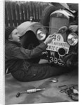 Kitty Brunell working on her Singer Junior, Monte Carlo Rally, 1928 by Bill Brunell