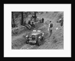 MG J2 of Kenneth Evans competing in the MG Car Club Abingdon Trial/Rally, 1939 by Bill Brunell