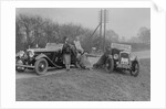 AC 4-seater tourer of Kitty Brunell and a Wolseley Hornet at the RAC Rally, 1933 by Bill Brunell