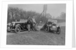 AC 4-seater tourer of Kitty Brunell and a Wolseley Hornet at the RAC Rally, 1933 by Bill Brunell