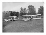 Blackburn Bluebird Mk 4 and De Havilland DH60 Moth at the Oxford Speed Trials, c1930 by Bill Brunell