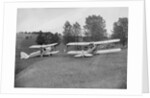 Blackburn Bluebird Mk 4 and De Havilland DH60 Moth at the Oxford Speed Trials, c1930 by Bill Brunell