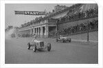 ERA of Earl Howe and Alta of CK Mortimer competing in the Brighton Speed Trials, 1938 by Bill Brunell