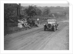 Austin Swallow of Mrs A Stanley competing in the Middlesex County AC Hill Climb, c1930 by Bill Brunell