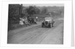 Austin Swallow of Mrs A Stanley competing in the Middlesex County AC Hill Climb, c1930 by Bill Brunell