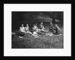 Enjoying a picnic at the Middlesex County AC Hill Climb, c1930 by Bill Brunell