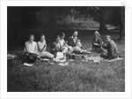 Enjoying a picnic at the Middlesex County AC Hill Climb, c1930 by Bill Brunell