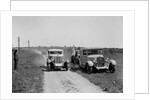 MG 18/80 of Mrs R Gough and Bianchi of Kitty Brunell at the B&HMC Brighton Motor Rally, 1930 by Bill Brunell