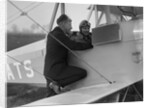 Kitty Brunell in the cockpit of a Blackburn Bluebird aeroplane, c1930s by Bill Brunell