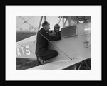 Kitty Brunell in the cockpit of a Blackburn Bluebird aeroplane, c1930s by Bill Brunell
