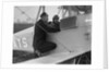 Kitty Brunell in the cockpit of a Blackburn Bluebird aeroplane, c1930s by Bill Brunell