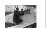 Kitty Brunell in the cockpit of a Blackburn Bluebird aeroplane, c1930s by Bill Brunell