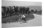 Motorcycle competing in the South Wales Auto Club Caerphilly Hillclimb, Wales, pre 1915. by Bill Brunell
