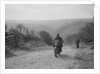 498 cc Triumph of CJ Dennis, MCC Lands End Trial, top of Beggars Roost, Exmoor, 1939 by Bill Brunell