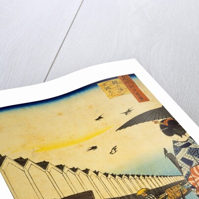 Yoroi Ferry, Koamicho by Utagawa Hiroshige