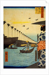 Yoroi Ferry, Koamicho by Utagawa Hiroshige