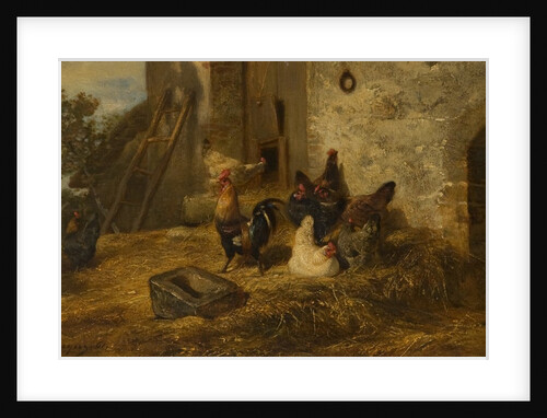 Poultry in a Midden by Charles Emile Jacques