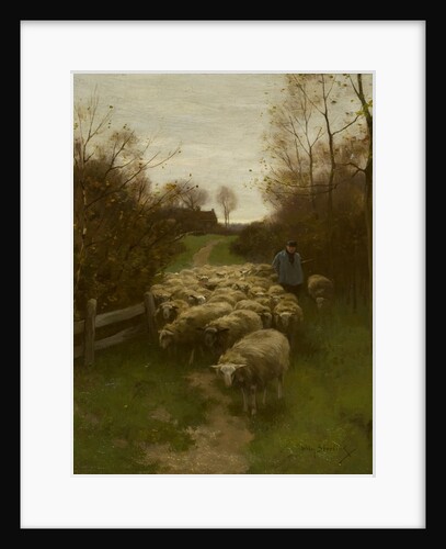 The Shepherd with his Flock by William Steelink