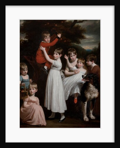 William Brodie, later 22nd Laird, with his brothers, sisters and a dog by John Opie