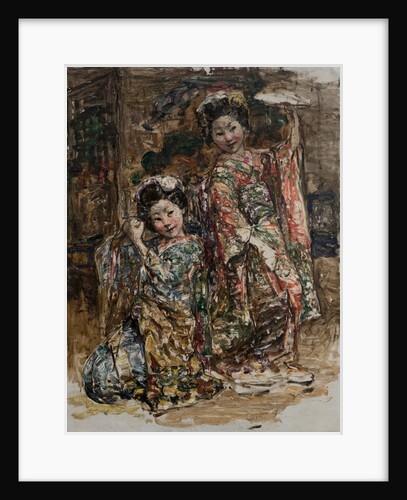 Geisha Girls and Screen, c.1921-25 by Edward Atkinson Hornel