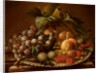 Fruit on a Salver on a Marble Ledge by D.C.G.