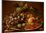 Fruit on a Salver on a Marble Ledge by D.C.G.