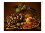 Fruit on a Salver on a Marble Ledge by D.C.G.