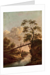 A Footbridge across a River, c.1800 by Dutch School