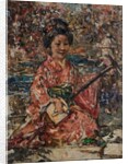 Japanese Musician, c.1921-25 by Edward Atkinson Hornel