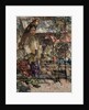 Burmese Girls and Market Stalls, c.1922-27 by Edward Atkinson Hornel