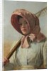 A girl with a rake over her shoulder, c.1900 by British School