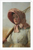 A girl with a rake over her shoulder, c.1900 by British School