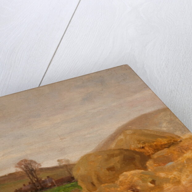 Landscape with Haystacks by Benjamin RBA Haughton