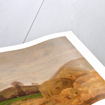 Landscape with Haystacks by Benjamin RBA Haughton