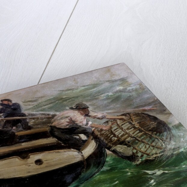 Hauling in Lobster Pots by Charles Napier Hemy