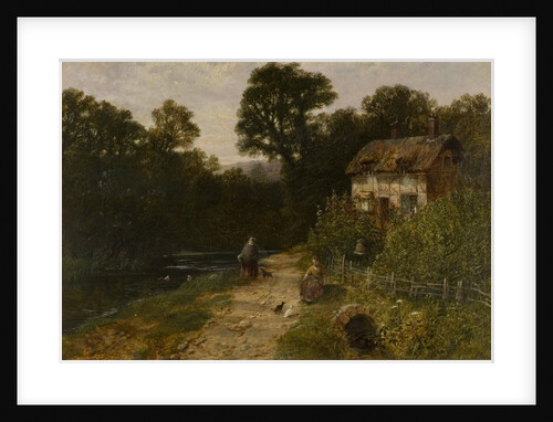 Landscape with Cottage and Figures by George Vicat Cole