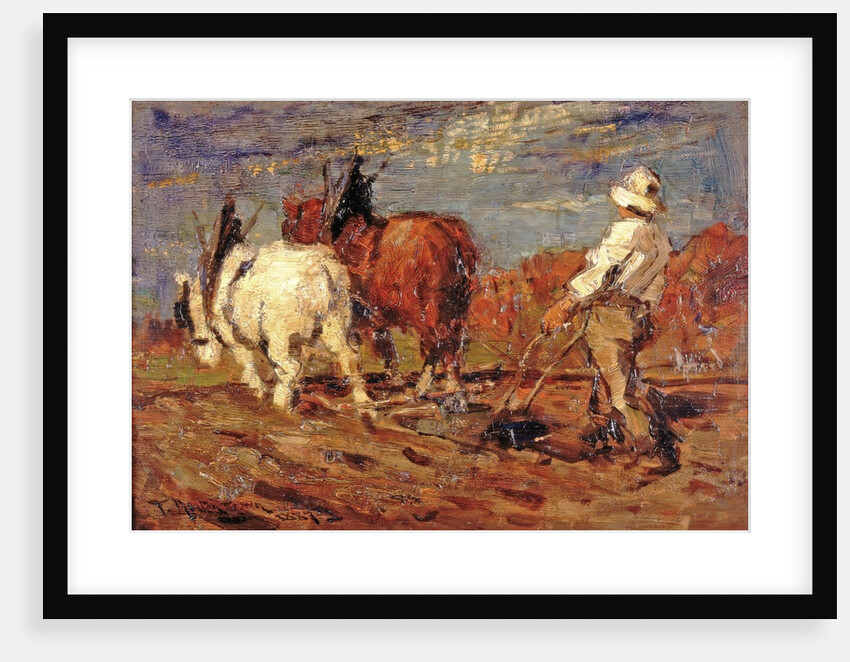Ploughing by Thomas Austen Brown